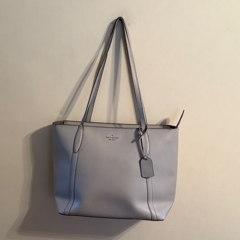 Kate Spade Light Gray Tote Bag